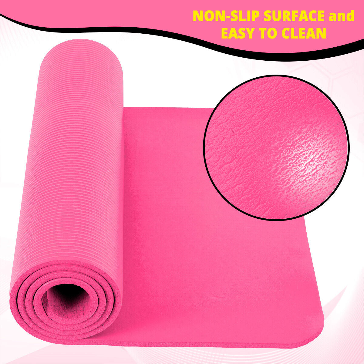 NBR Yoga Matte Fitnessmatte Sportmatte Bodenmatte Gymnastikmatte Pilates Fitness