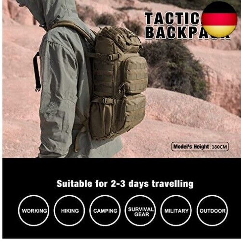 Mardingtop Taktischer Militär Rucksack 28L, Molle System Wanderrucksack Für O