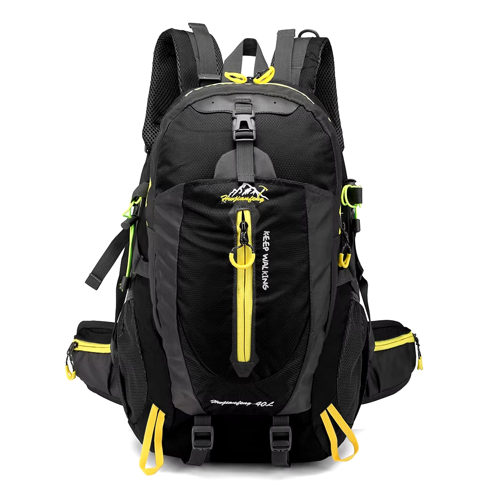 40L Water-Resistant Travel Backpack for Camping, Hiking, and Trekking - Suitable for Laptops and Outdoor Activities for Men and Women