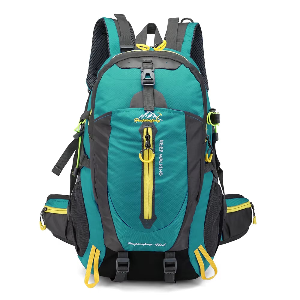 40L Water-Resistant Travel Backpack for Camping, Hiking, and Trekking - Suitable for Laptops and Outdoor Activities for Men and Women