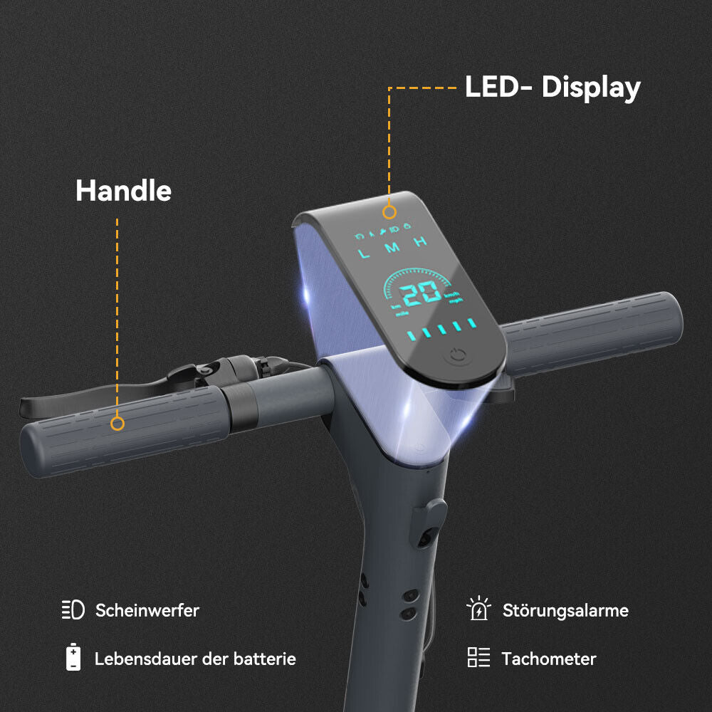 350W Motor Erwachsene Elektroroller Bis 30Km Elektro Scooter E-Scooter Mit ABE