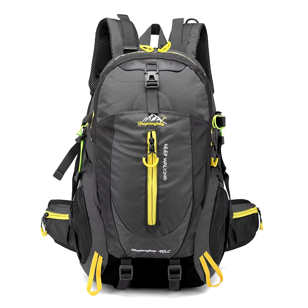 40L Water-Resistant Travel Backpack for Camping, Hiking, and Trekking - Suitable for Laptops and Outdoor Activities for Men and Women